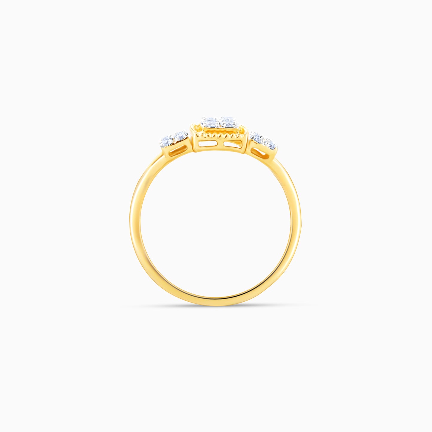 Gold Priceless Bond Diamond Ring