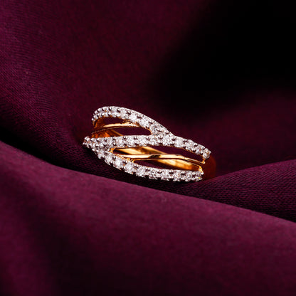 Gold Heartfelt Emotions Diamond Ring