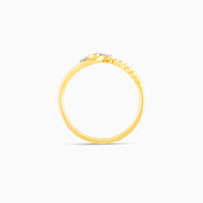 Gold Classic Curvy Diamond Ring