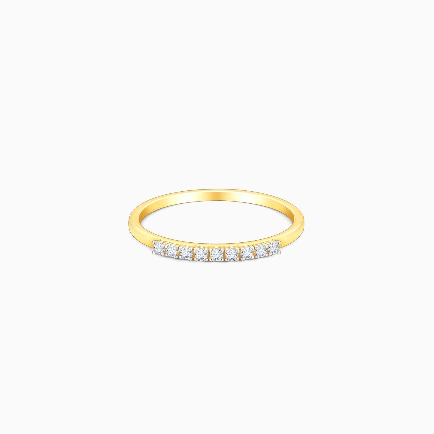 Gold Sparkling Diamond Ring