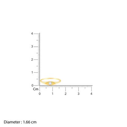 Gold Sun Gaze Diamond Ring