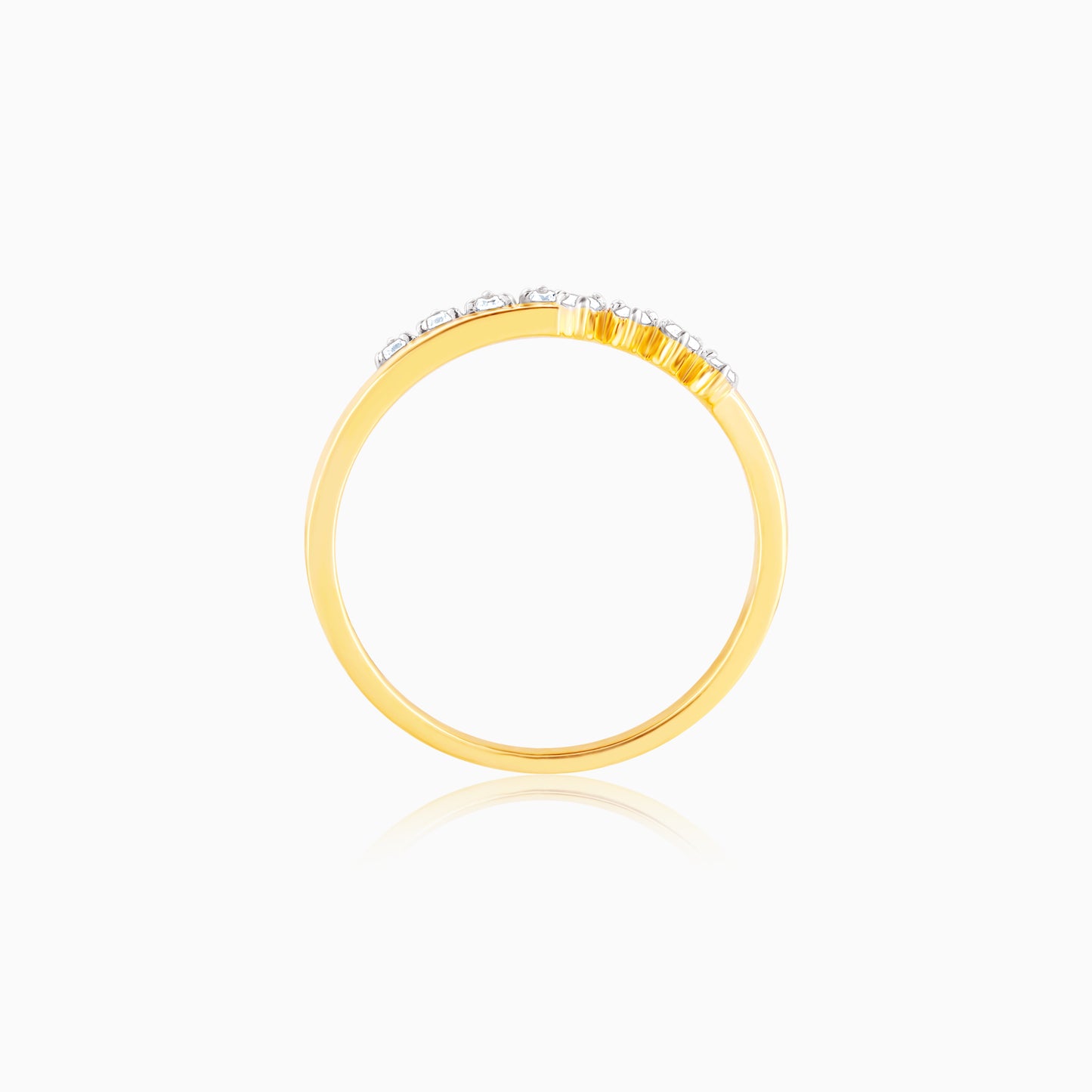 Gold Smiling Delight Diamond Ring