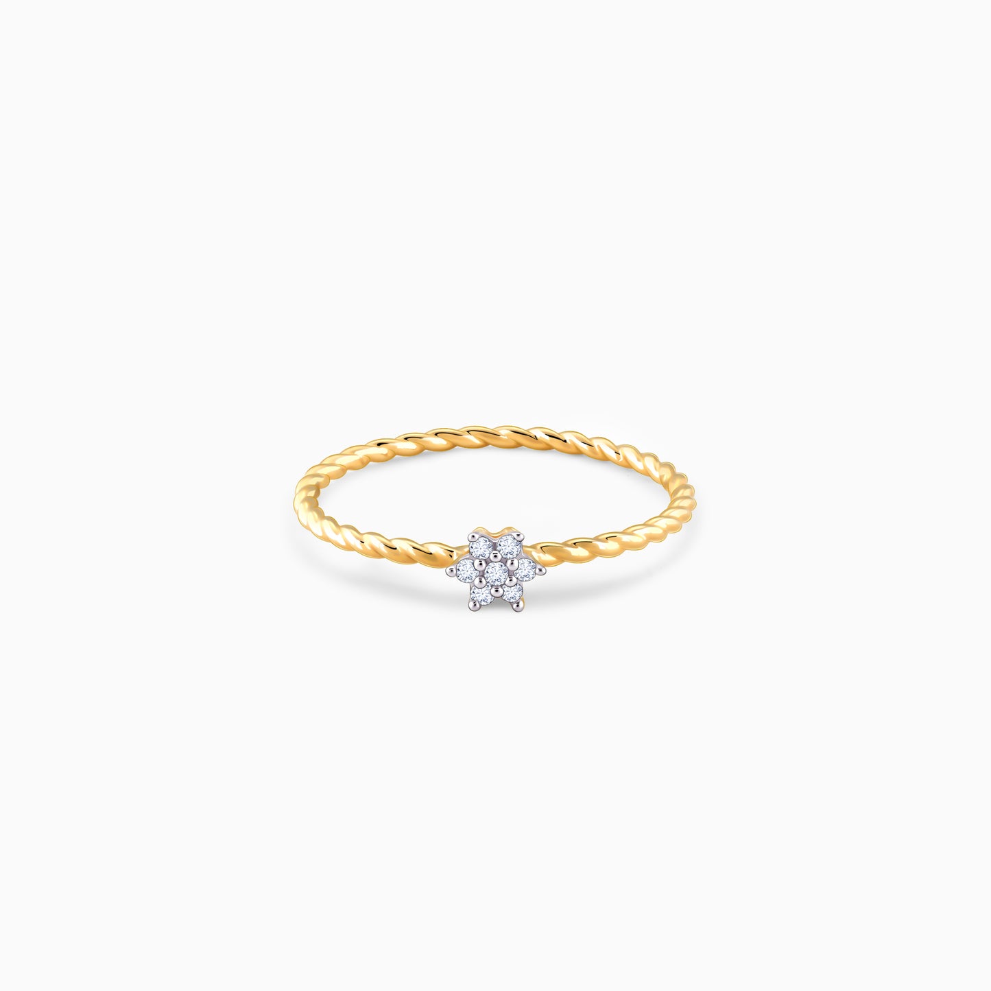 Lab_grown_diamond_ Gold_Classic_Floret_Diamond_Ring