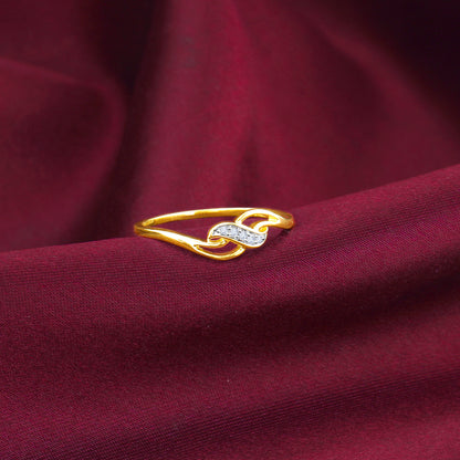 Gold Graceful Allure Diamond Ring