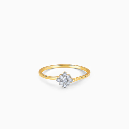 Gold Beauty In Elegance Diamond Ring