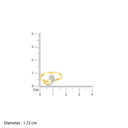 Gold Ocean's Flow Diamond Ring