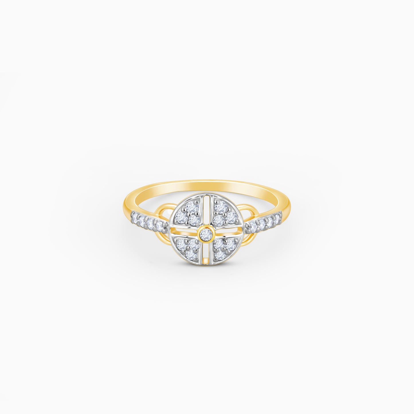 Gold Ray Diamond Ring