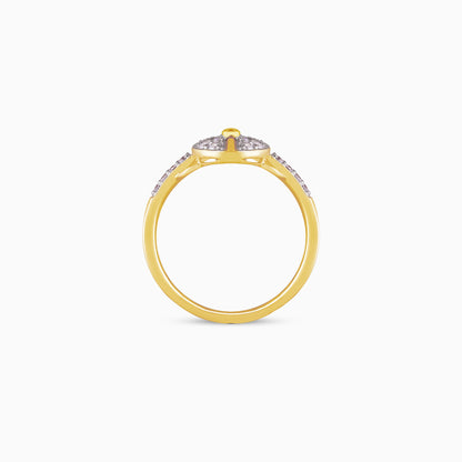 Gold Ray Diamond Ring