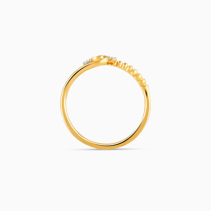 Gold Glaze Diamond Ring