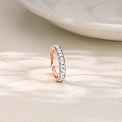 Rose Gold Elegant Engagement Diamond Ring