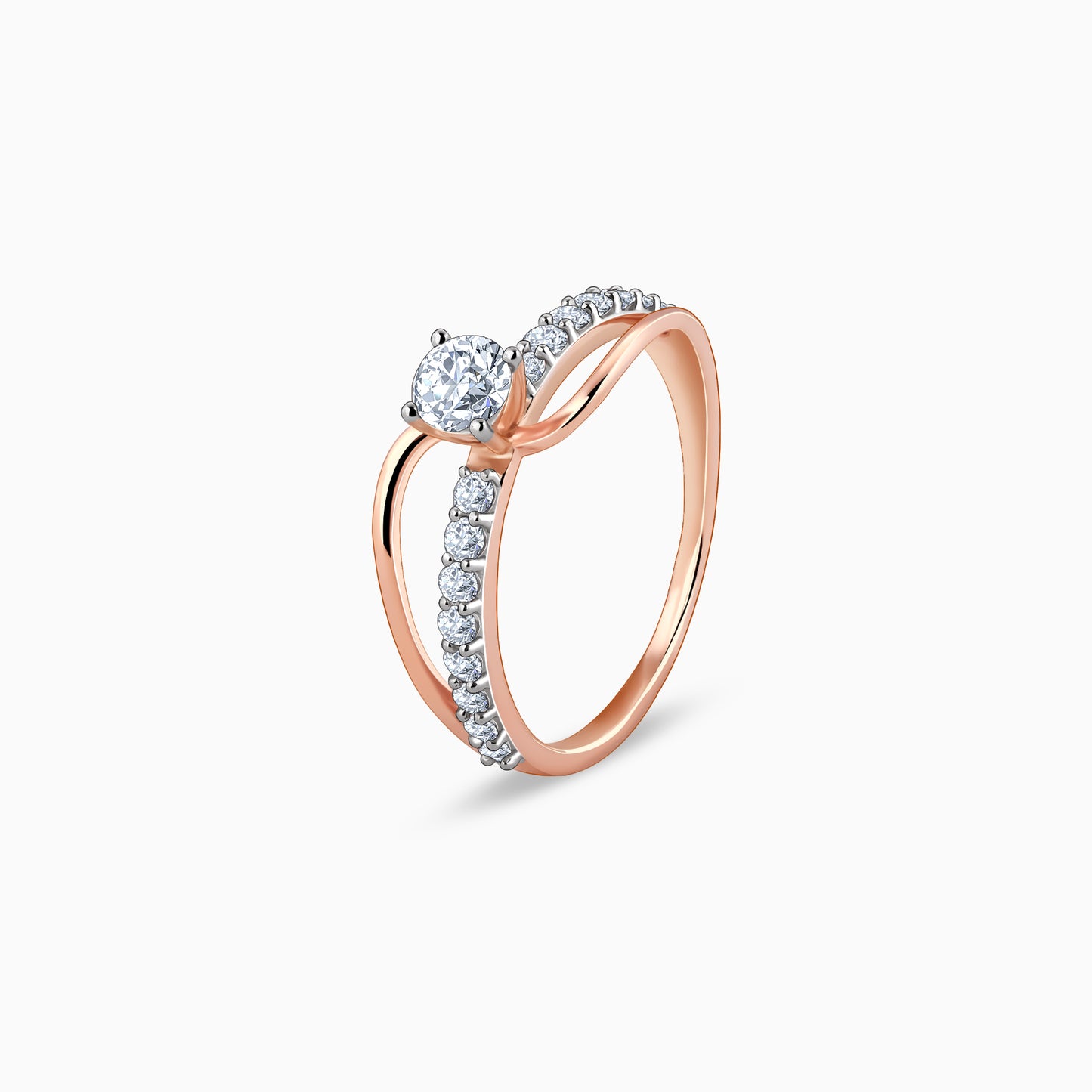 Rose Gold Gratifying Diamond Ring