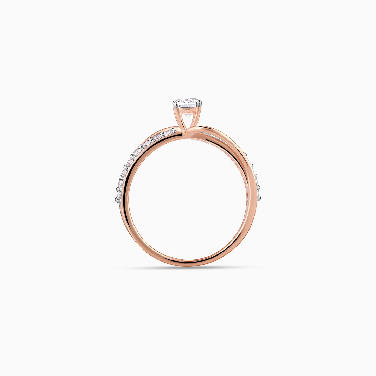 Rose Gold Gratifying Diamond Ring