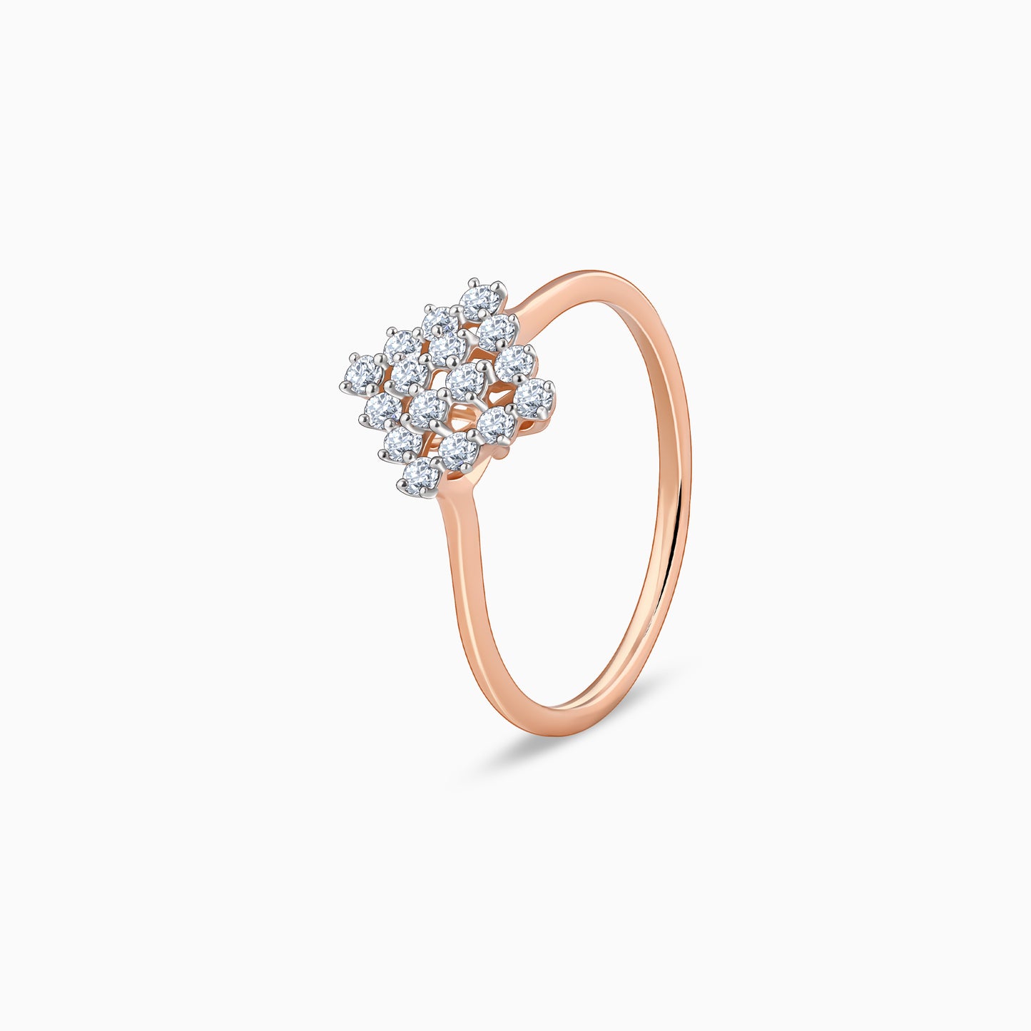 Rose Gold Noble Diamond Ring