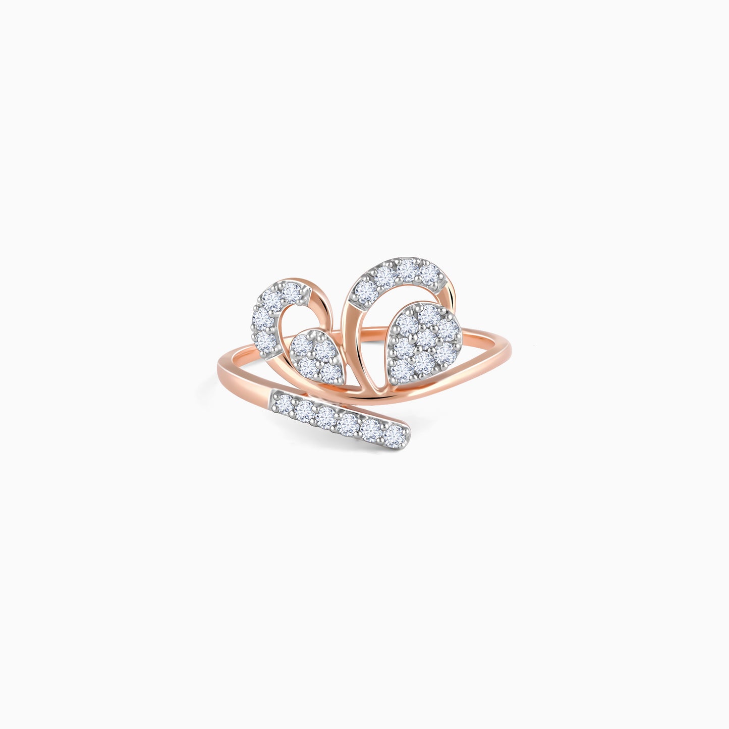 Rose Gold Fervor Diamond Ring