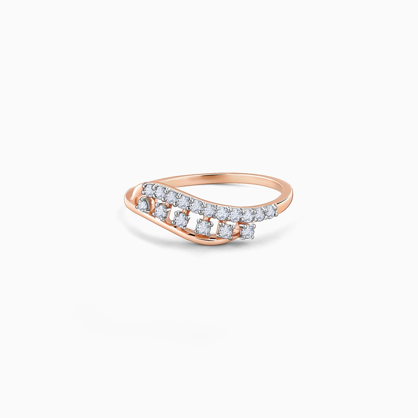 Rose Gold Winsome Diamond Ring