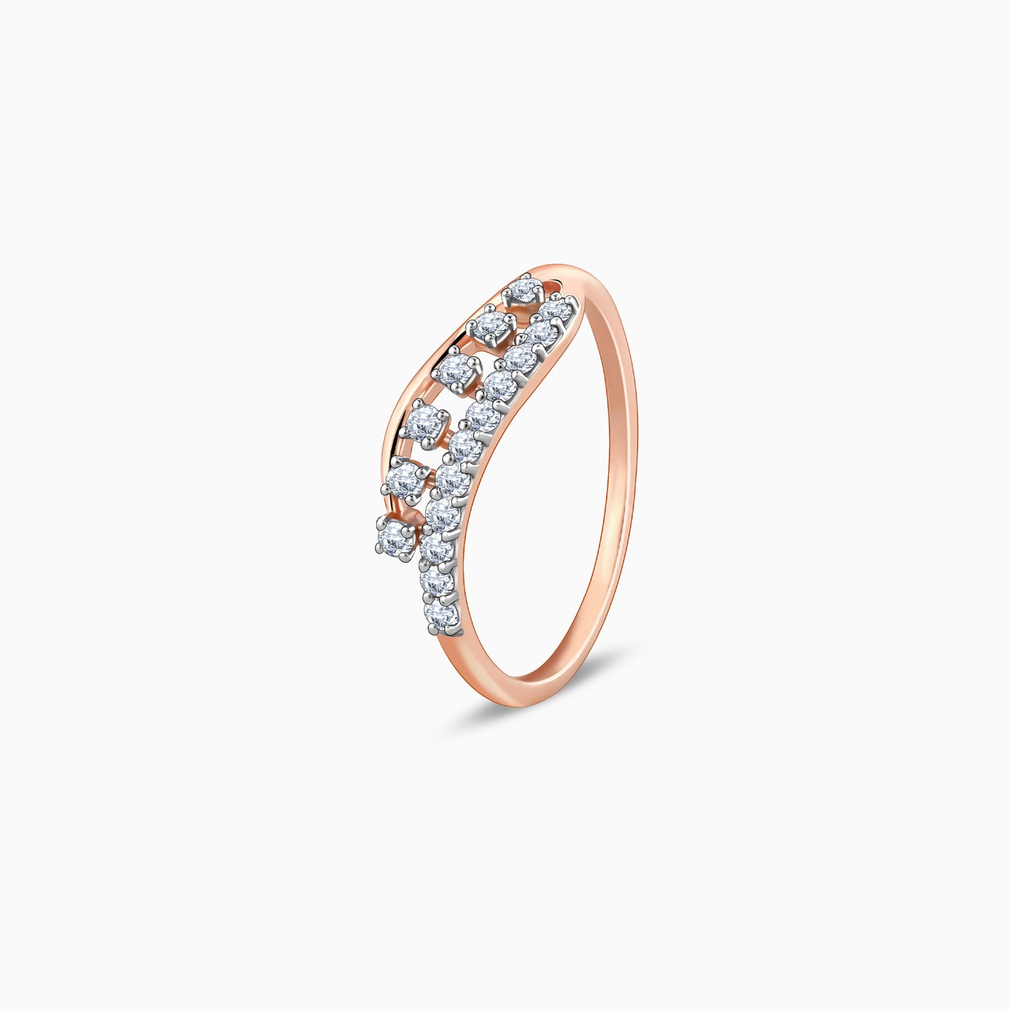 Rose Gold Winsome Diamond Ring