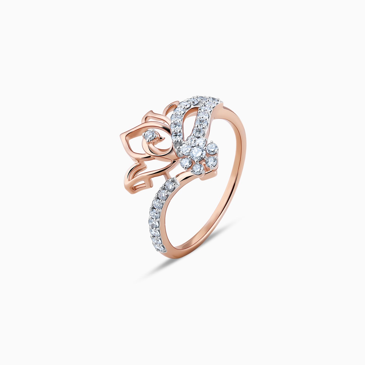 Rose Gold Enthralling Diamond Ring