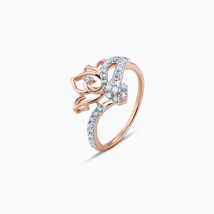 Rose Gold Enthralling Diamond Ring