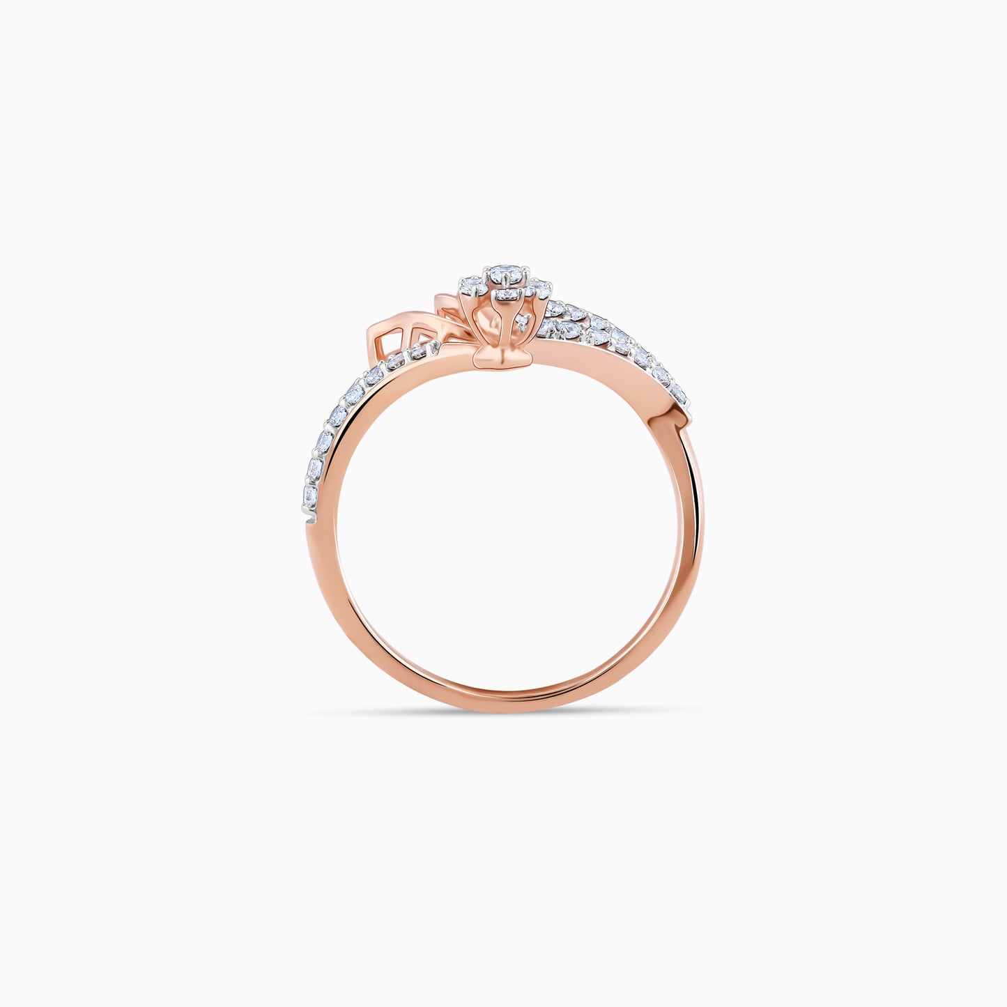 Rose Gold Enthralling Diamond Ring