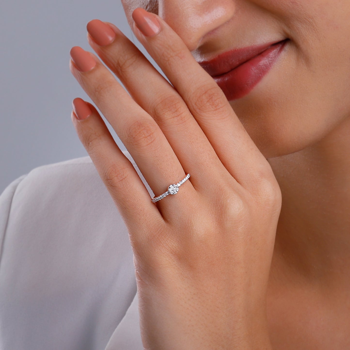 Rose Gold Pulchritude Diamond Ring