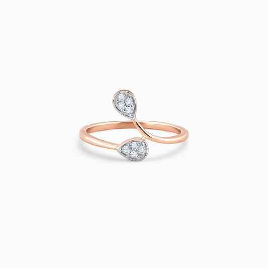 Rose Gold Glitz Diamond Ring