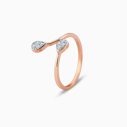 Rose Gold Glitz Diamond Ring