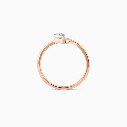 Rose Gold Glitz Diamond Ring