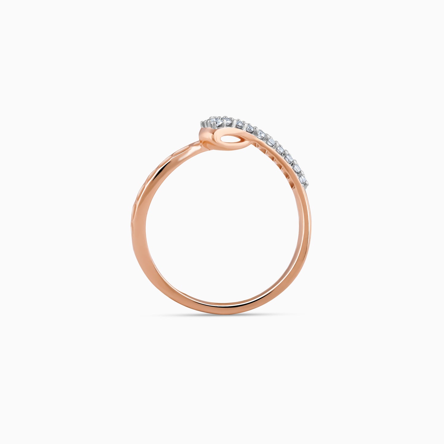 Rose Gold Flicker Diamond Ring