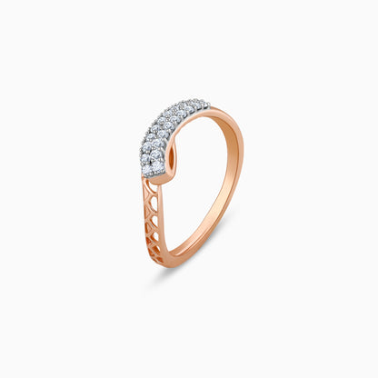 Rose Gold Flicker Diamond Ring