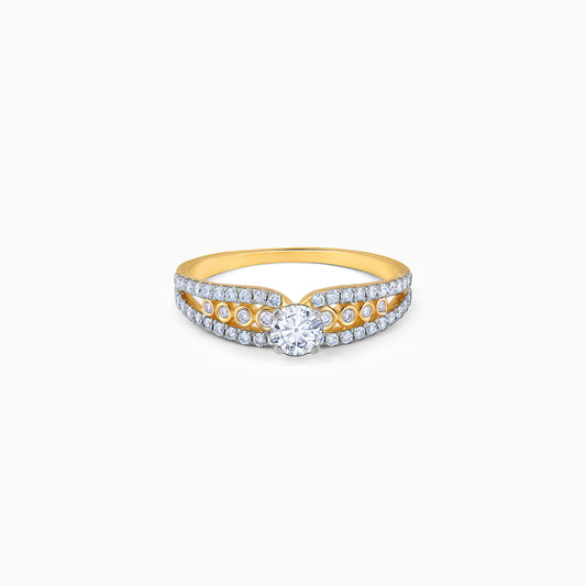 Gold Splendid Sparkle Diamond Ring