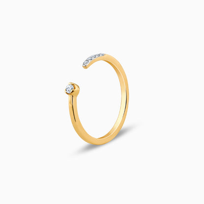 Gold Open Horizon Diamond Ring