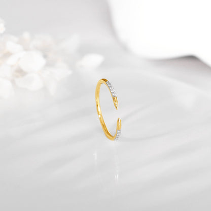 Gold Serene Diamond Ring