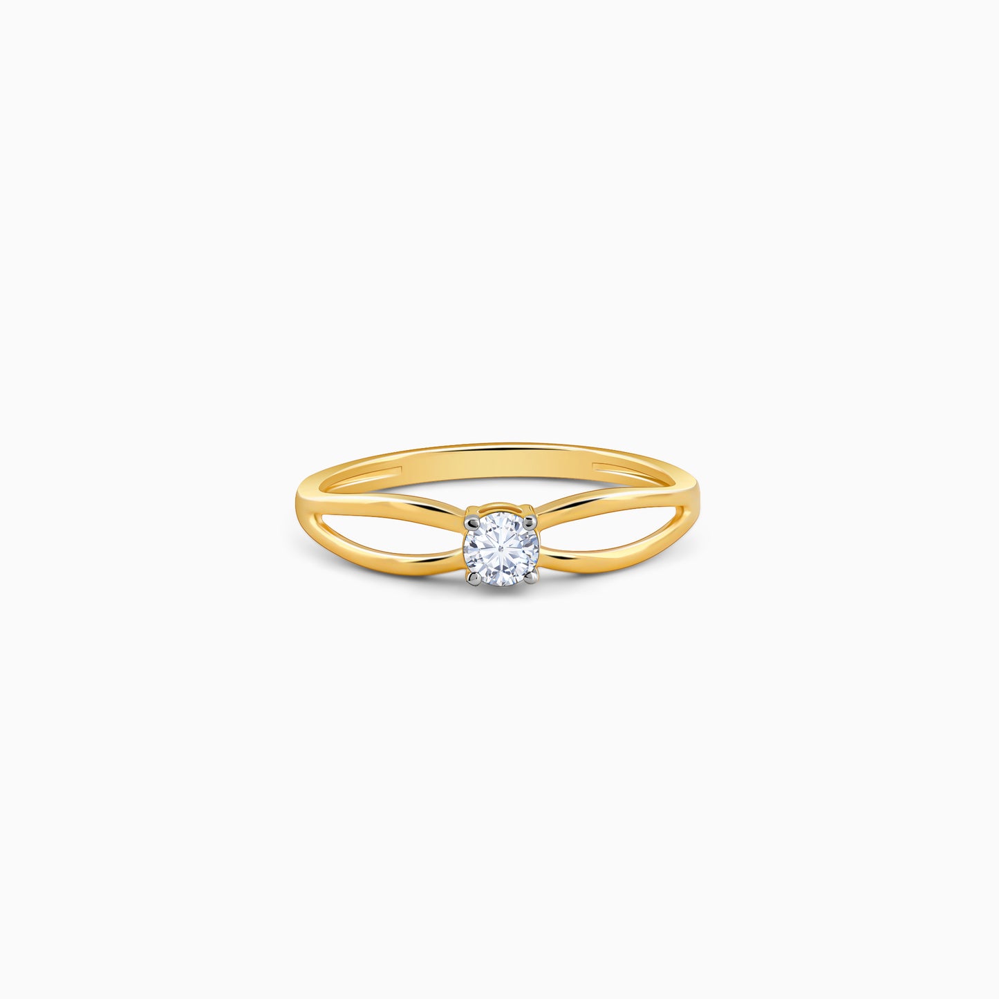 Gold Elysium Solitaire Diamond Ring