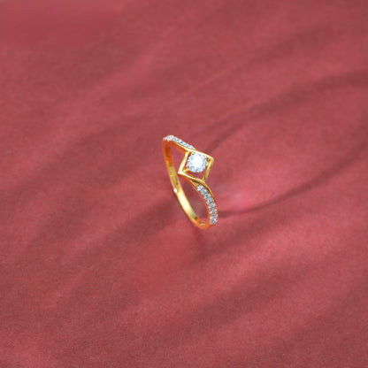 Gold Signature Diamond Ring