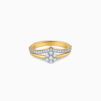 Gold Vanki Twist Diamond Ring