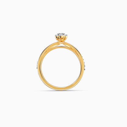 Gold Vanki Twist Diamond Ring