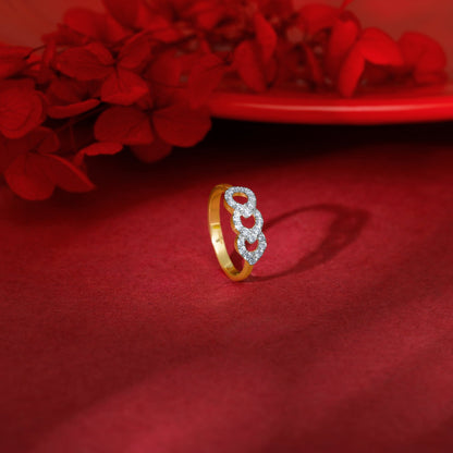 Gold Aureline Diamond Ring