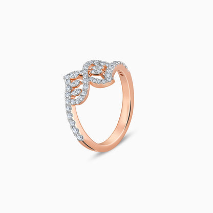 Rose Gold Zephyr Diamond Ring