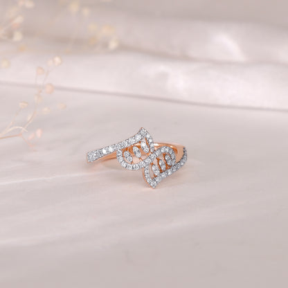 Rose Gold Zephyr Diamond Ring