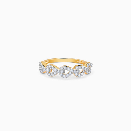 Gold Queen of Hearts Diamond Ring