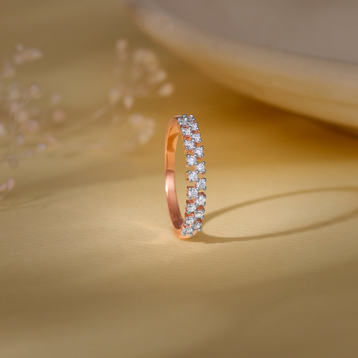 Rose Gold Empress Diamond Ring