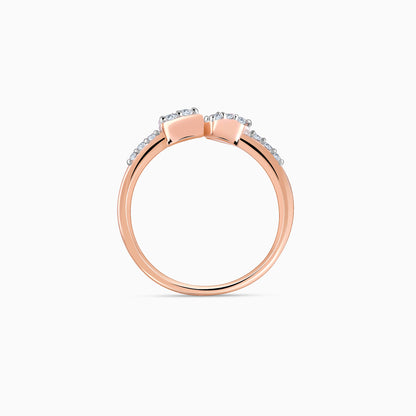 Rose Gold Heartshot Diamond Ring