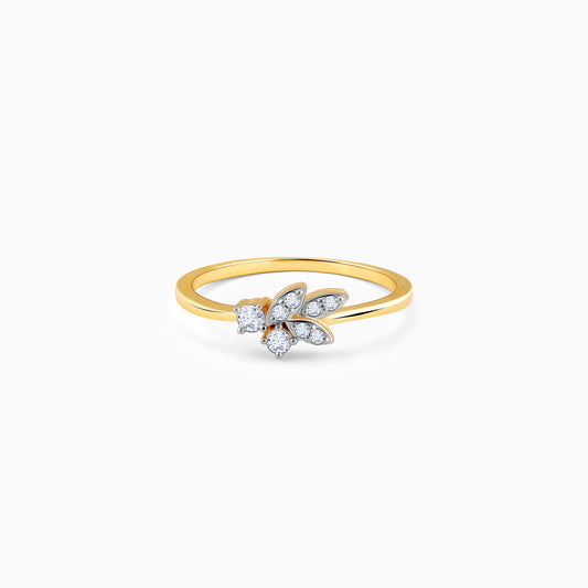 Gold Floral Flirt Diamond Ring