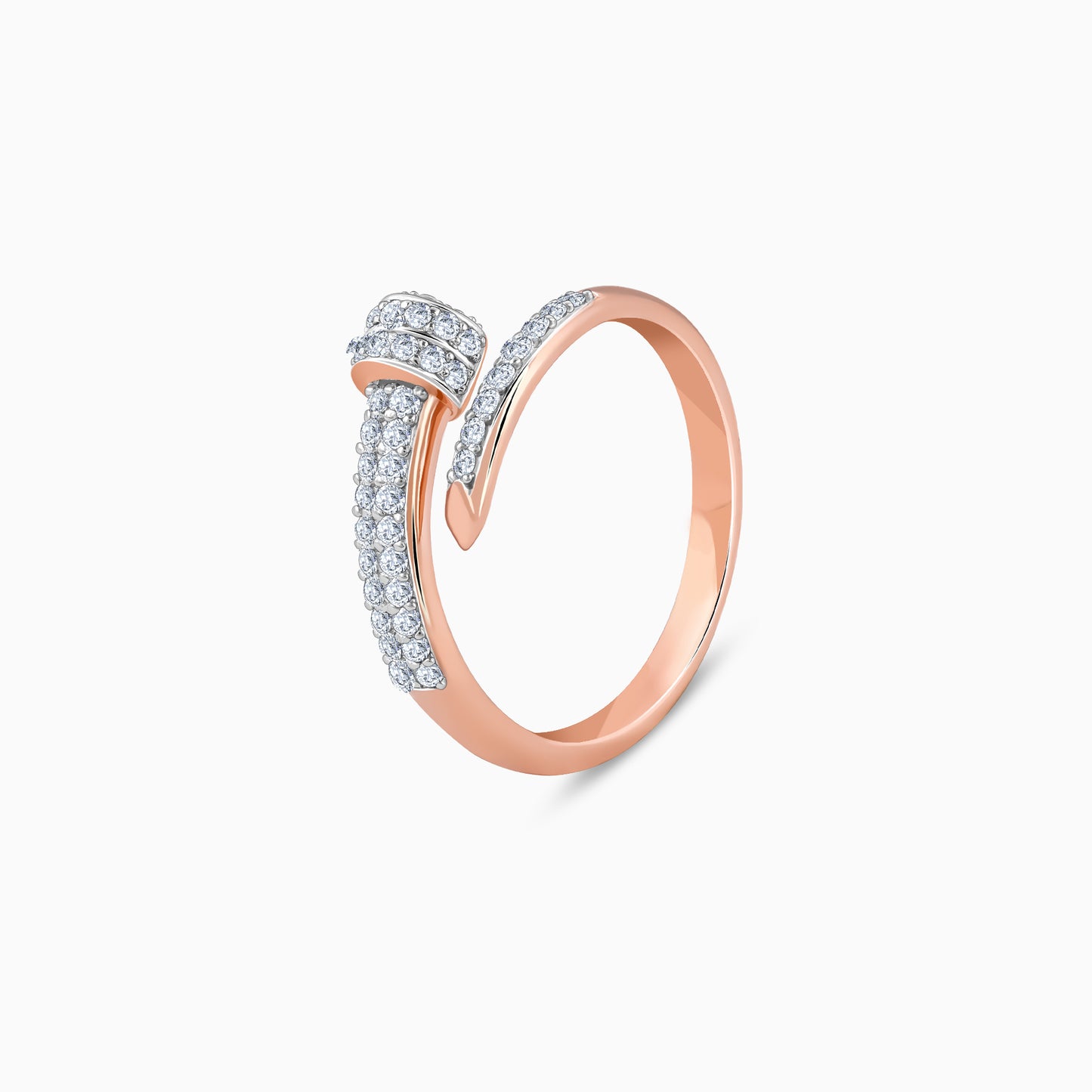 Rose Gold Celestial Whimsy Diamond Ring