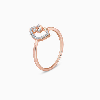 Rose Gold Petal Dream Diamond Ring