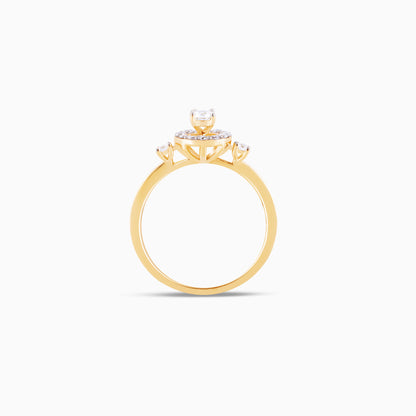 Gold Shine Bright Diamond Ring