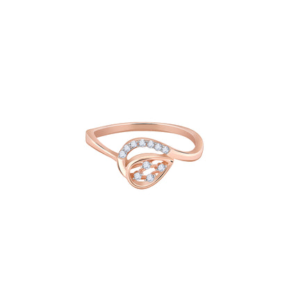 Rose Gold Soft Ember Diamond Ring