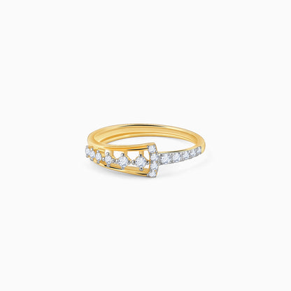 Gold Modern Mosaic Ring