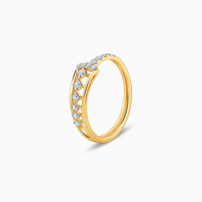 Gold Modern Mosaic Ring