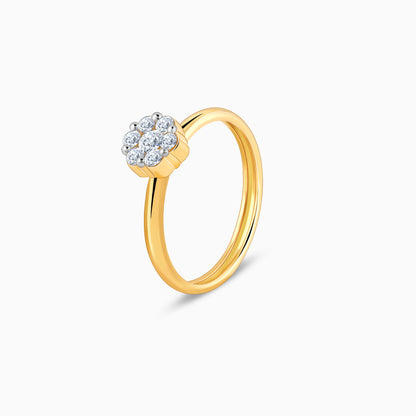 Gold Elegant Spark Diamond Ring